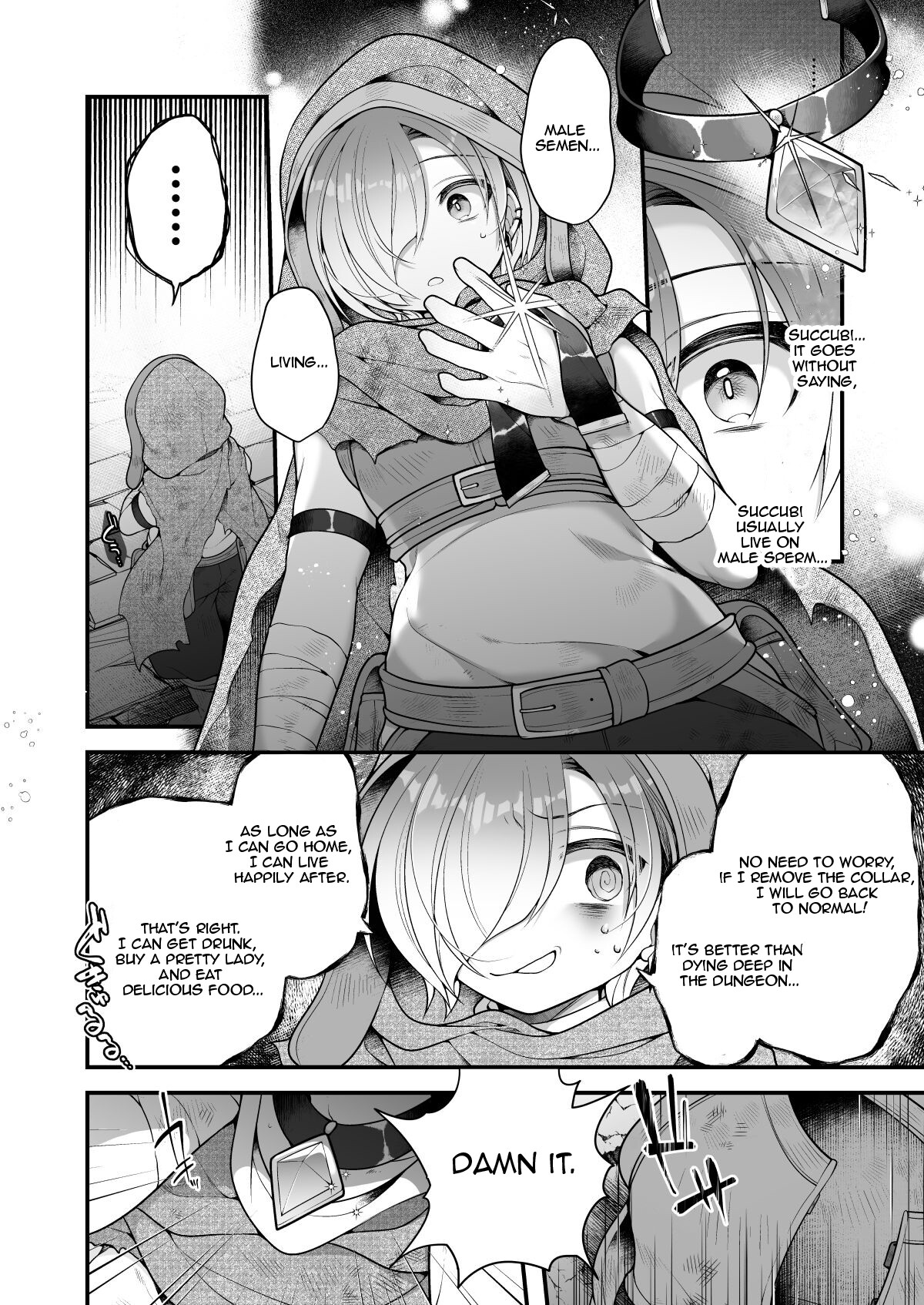 Hentai Manga Comic-I, an Adventurer ran out of food in the dungeon, so I turned into a Succubus.-Read-6